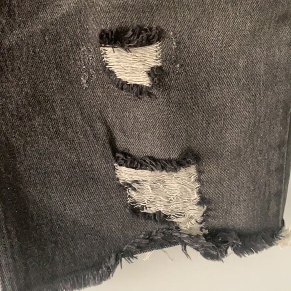 Free People Distressed Raw Hem Skirt - Picture 3 of 8